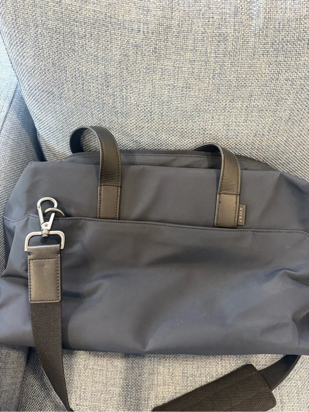 Away Navy Blue Travel/Duffel Bag with Black Accents